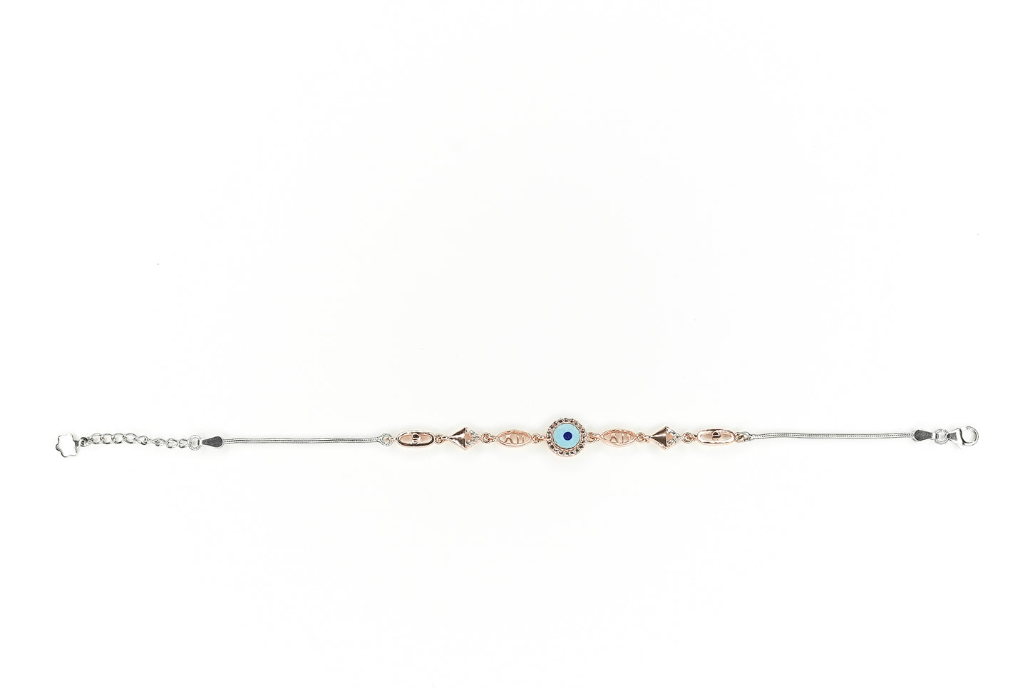 Rose Gold Evil Eye of Twelve Bracelet