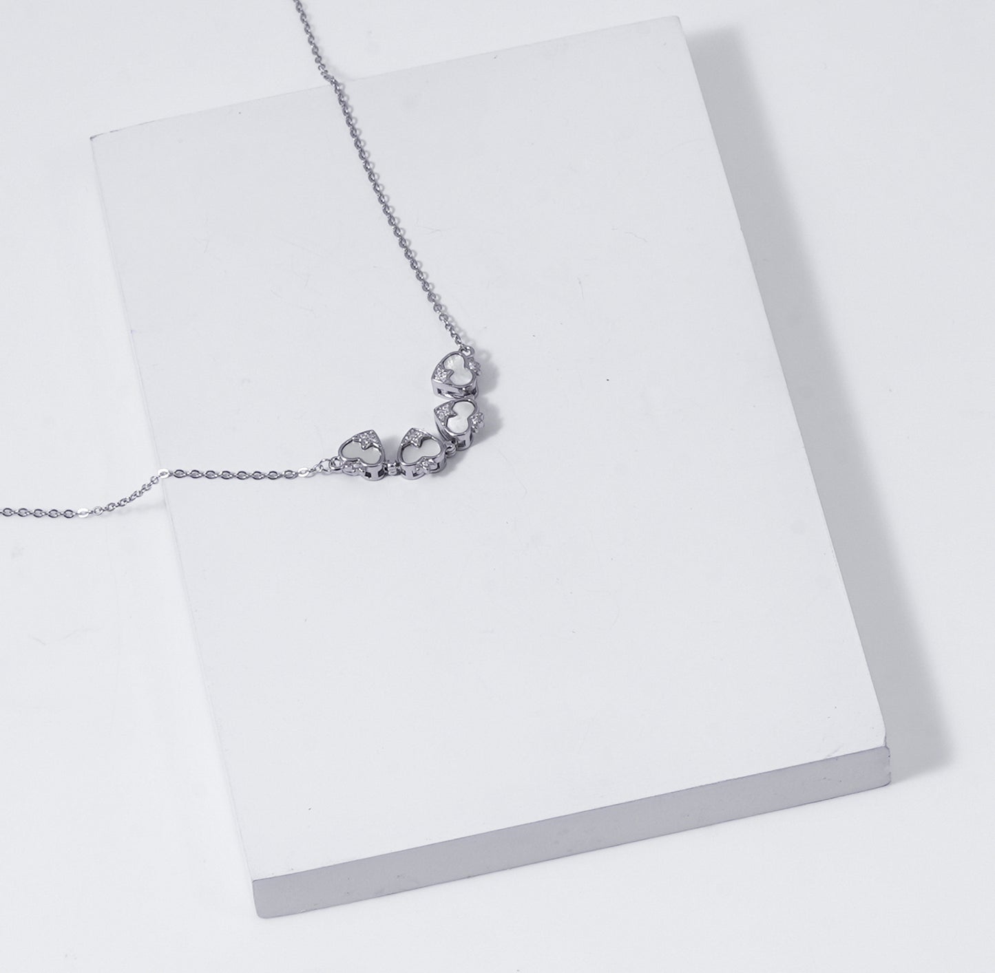 Silver Magnetic Clover Pendant